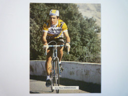 Carte  PUB  RENAULT  GITANE  CAMPAGNOLO  :  Jean-René  BERNAUDEAU   - Cycling