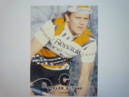 Carte  PUB  RENAULT  GITANE  CAMPAGNOLO  :  Lucien  DIDIER   - Cycling