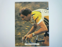 Carte  PUB  RENAULT  GITANE  CAMPAGNOLO  :  Willy  TEIRLINCK   - Cycling