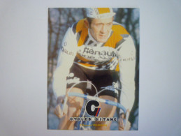Carte  PUB  RENAULT  GITANE  CAMPAGNOLO  :  Raymond  VILLEMIANE   - Cycling