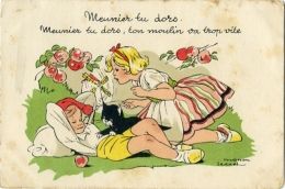 Chansons Populaire " Meunier Tu Dors ".!! Illus Mano Iessel - Janser