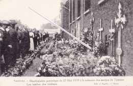 TAMINES - Manifestation Patriotique Du 25/05/1919 à La Mémoire Des Martyrs, Les Tombes - Voir Scan - Sambreville