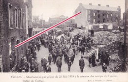 TAMINES - Manifestation Patriotique Du 25/05/1919 à La Mémoire Des Martyrs, Défilé Du Cortège - Voir Scan - Sambreville