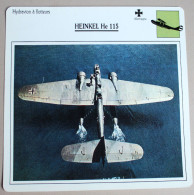 Fiche Aviation Hydravion à Flotteurs WWII HEINKEL He 115 - Luchtvaart