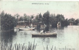 PAS DE CALAIS - 62 - 06 - 2016 - ARDRES - Le Lac Avec Barques - Colorisée - Ardres