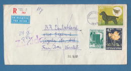 211063 / 1987 - 72 St. ROSE , DOG English Cocker Spaniel , SOFIA - ESSEN GERMANY ZURÜCK - SOFIA , Bulgaria Bulgarie - Covers & Documents