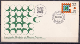 BRAZIL, 1976, FDC,  Brazil Associacao Brasileira De Normas Tecnicas - FDC