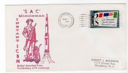 Lettre - Vandenberg  Air Force Base - 05/08/1966 - ICBM - Estados Unidos