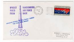 Lettre - Vandenberg  Air Force Base - 08/08/1966 - ROCKET - Etats-Unis