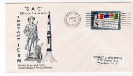 Lettre - Vandenberg  Air Force Base - 26/08/1966 - Rocket ICBM - Estados Unidos