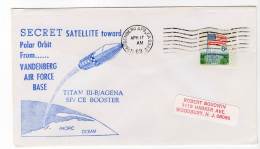 Lettre - Vandenberg  Air Force Base - 17/04/1968 - Satellite : TITAN III-B / AGENA - Estados Unidos