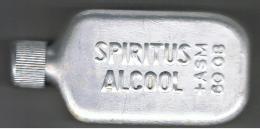 Flasque Spiritus Alcool   Aluminium   10cm  X 5 Cm  X 2.5 Cm - Altri & Non Classificati