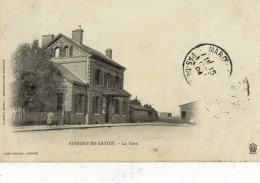 CPA (62) AUBIGNY EN ARTOIS  La Gare - Aubigny En Artois