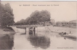 35 ILLE ET VILAINE REDON  "  Pont Tournant Sur Le Canal  " Vassellier N° 348 - Redon