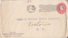 BENJAMIN FRANKLIN, EMBOISED COVER STATIONERY, ENTIER POSTAL, WATERMARK PAPER, 1904, USA - 1901-20