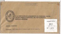 ARGENTINA CC CORREO OFICIAL NAVAL ESCUADRILLA DE VIGILANCIA MARITIMA - Dienstzegels