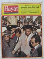 AC - MUHAMMAD ALI, ( BORN CASSIUS MARCELLUS CLAY, Jr ) BOXER - HAYAT MAGAZINE 07 NOVEMBER 1976 FROM TURKEY - Magazines