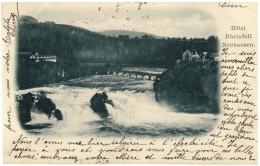 CPA Schweiz/Suisse: Hôtel - Rheinfall - Neuhausen , 1902, 2 Scans - Neuhausen Am Rheinfall