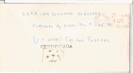 ARGENTINA CC CORREO OFICIAL NAVAL SAN MARTIN A DIVISION VETERANOS DE GUERRA - Oficiales