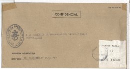 ARGENTINA CC CORREO OFICIAL NAVAL BATALLON DE INFANTERIA DE MARINA N 4 - Servizio