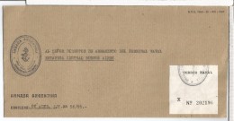 ARGENTINA CC CORREO OFICIAL NAVAL APOSTADERO PUERTO DESEADO - Dienstzegels