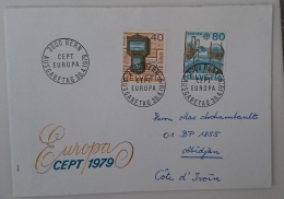 SUISSE Idée Européenne. Europa 79 Sur Lettre Ayant Voyagée Avec Cachet  1er Jour  1979, Pour La COTE D IVOIRE - European Ideas