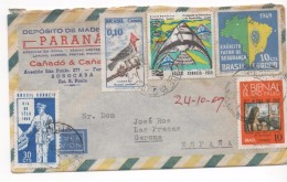 3033   Carta Aerea, Brasil, San Paulo, Sorocaba  1969 - Lettres & Documents