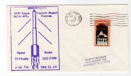 LETTRE ROCKET - U.S.A - EGLIN AIR FORCE BASE : 11/12/1969 - NIKE IROQUOIS - Estados Unidos