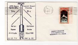 LETTRE ROCKET - U.S.A - EGLIN AIR FORCE BASE : 05/03/1970 - ARCAS - Estados Unidos