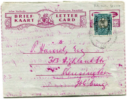 AFRIQUE DU SUD LETTRE CARTE AFFRANCHIE AVEC UN TIMBRE DE SERVICE OBLITERATION DU 30 IX 52 (rare Avec Service) - Other & Unclassified