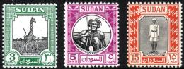 1951 3m (LMM), 5m (MM), 15m (MM). (SG125/127/129) - Sudan (...-1951)