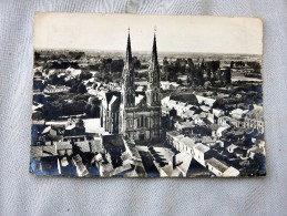 Carte Postale Ancienne : En Avion Au Dessus De MACHECOUL : L'Eglise Et Le Bourg - Machecoul