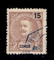 ! ! Congo - 1898 D. Carlos 15 R - Af. 17 - Used - Portugiesisch-Kongo