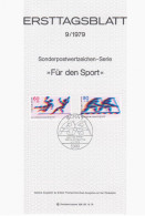 Germany Deutschland 1979-09 Fur Den Sport, Handball Rowing, Canceled In Bonn - 1974-1980