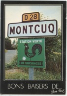 Bons Baisers De Montcuq Station Verte De Vacances (COQ) Humour - Route Départementale 28 - Montcuq