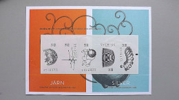 Schweden 3083/7 Schwarzdruck **/mnh, Silberschmiedekunst - Unused Stamps