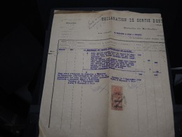 GUINEE FRANCAISE - Timbre Fiscal Sur Document - Trés Rare Pour Cette Ancienne Colonie Française - A Voir - Lot N°16422 - Covers & Documents