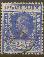 LEEWARD IS 1921 2 1/2d KGV Die I SG 85 U #UR342 - Leeward  Islands