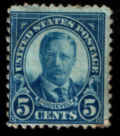 US Roosevelt MH 5c Blue Type A160 From 1922 Perf.11x10 1/2 - Neufs