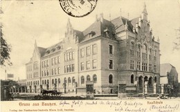 GRUSS Aus BAUTZEN, Realfchule (1906), 2 Scans - Bautzen