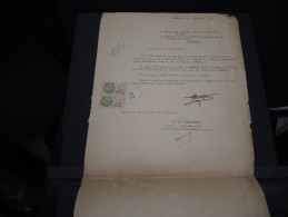 GUINEE FRANCAISE - Timbre Fiscal Sur Document - Trés Rare Pour Cette Ancienne Colonie Française - A Voir - Lot N°16423 - Lettres & Documents