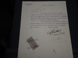 GUINEE FRANCAISE - Timbre Fiscal Sur Document - Trés Rare Pour Cette Ancienne Colonie Française - A Voir - Lot N°16424 - Briefe U. Dokumente