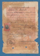 212031 / 1908 - 2 Lv KING Ferdinand I ( OPENING Passbook Savings Bank ) PECHTERA  BEE BEEHIVE POSTMAN Cycling Bulgaria - Brieven En Documenten