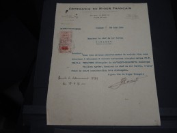 GUINEE FRANCAISE - Timbre Fiscal Sur Document - Trés Rare Pour Cette Ancienne Colonie Française - A Voir - Lot N°16437 - Storia Postale