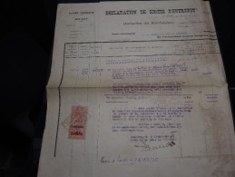 GUINEE FRANCAISE - Timbre Fiscal Sur Document - Trés Rare Pour Cette Ancienne Colonie Française - A Voir - Lot N°16440 - Lettres & Documents