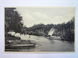 CEYLON  -  KELANIYA  :  Padda Boat And River-Scene   - Sri Lanka (Ceylon)