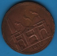 HULL LEAD WORKS 1 PENNY 1812 TOKEN PAYABLE IN BANK OF ENG. OR HULL NOTES BY IK PICARD - Noodgeld