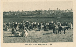 AFRIQUE - MAROC - MEKNES - Le Grand Marché - Meknès