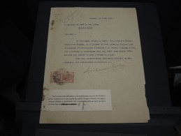 GUINEE FRANCAISE - Timbre Fiscal Sur Document - Trés Rare Pour Cette Ancienne Colonie Française - A Voir - Lot N°16458 - Lettres & Documents