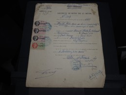 GUINEE FRANCAISE - Timbre Fiscal Sur Document - Trés Rare Pour Cette Ancienne Colonie Française - A Voir - Lot N°16461 - Covers & Documents